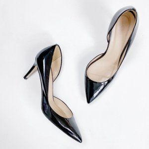 J. Crew Valentina Patent D'Orsay Pump in Black
